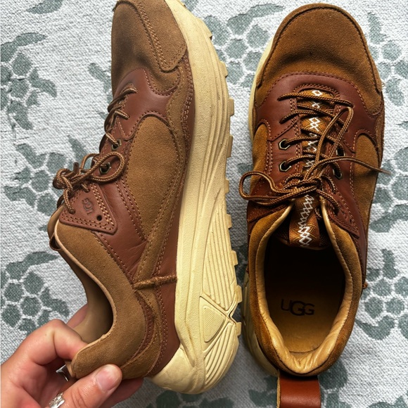 UGG trainer low suede chestnut hiker trail sneaker men’s size 9 - Picture 8 of 15